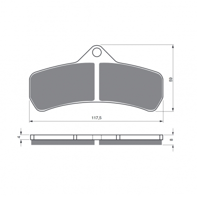 Brzdové obloženie GOLDFREN 145 AD